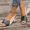 Fashion Summer Womens Sandals Block Heels Women Shoes Fashion Open Toe Casual Shoes Plus Size Women High Heels Luxury Sandalias De Mujer