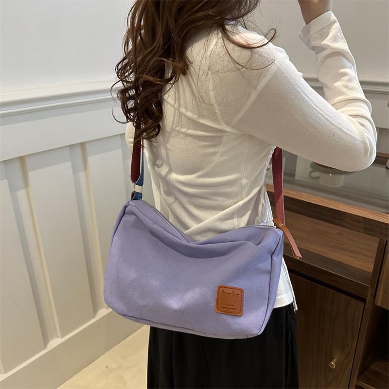 Vintage Large Capacity Canvas Tote Bag For Women Stylish Shoulder Crossbody For Students