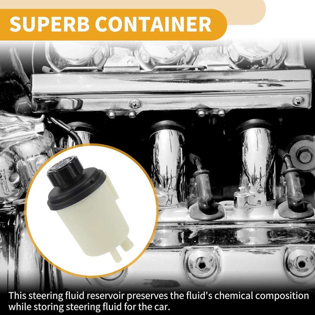 Power Steering Reservoir - No.31302576 Car Automotive Power Steering Tank - for Volvo S60 2011-2017 Plastic Beige - 1 Pc