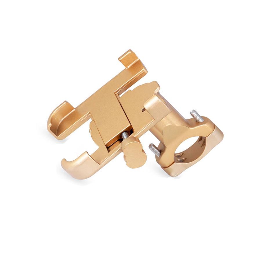 Aluminum Alloy Waterproof Mobile Phone Holder Bike & Motorcycle Handlebar Mount Compatible with iPhone for Outdoor Usage