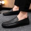 Fashion Moccasin Black Lightweight Male Casual Shoe Size 44 Common High Quality Fashion In Promotion Summer Sale New Men's Leather Shoes