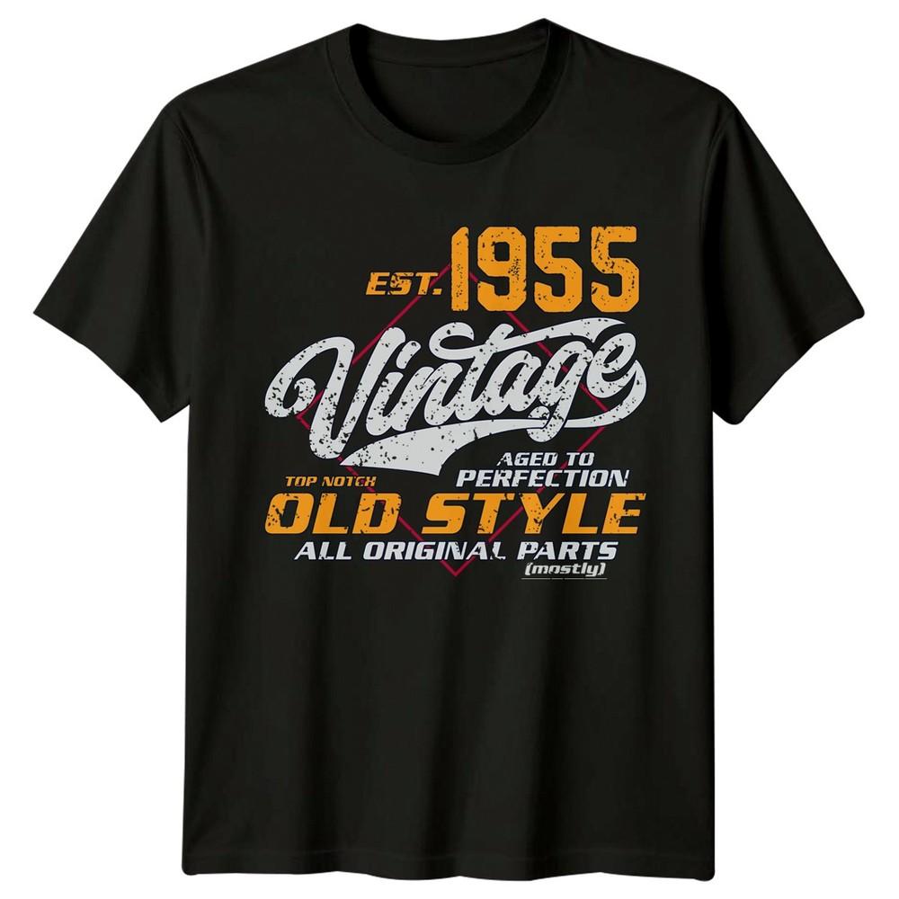 

Est 1955 Vintage Old Style 71st Birthday Mens TShirt All Original Parts Unisex T-Shirt S