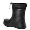 Warm cotton men's low cut rain boots are lightweight simple comfortable non slip waterproof wear-resistant men's shoes