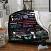 Warnermedia (19) Personalized Name Blanket Cozy Personalized Blanket Soft Warm Cozy Suitable for Sofa Bed Living Room Couch Four Seasons Multipurpose