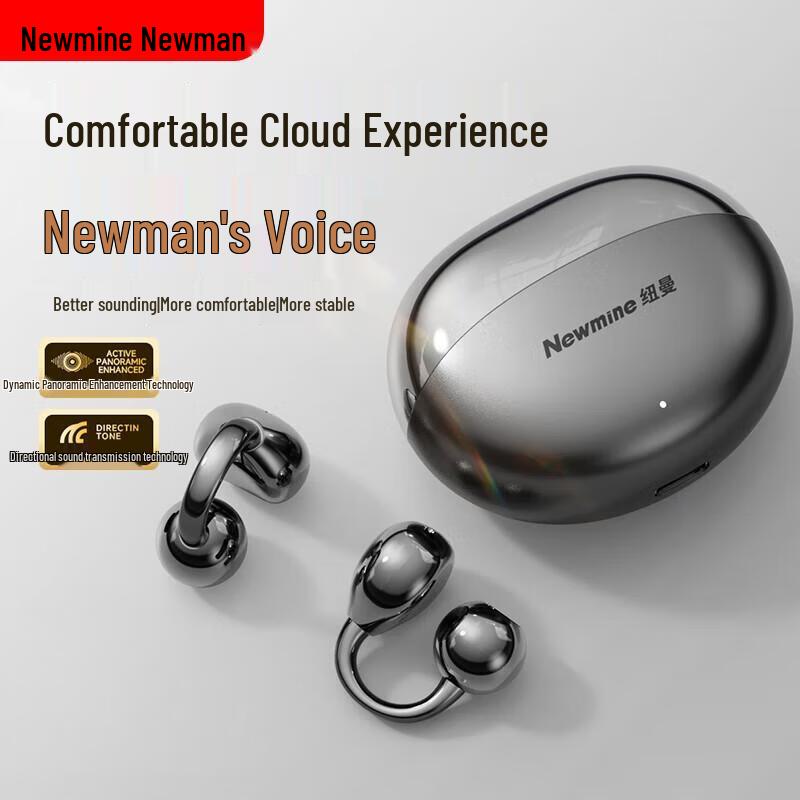 

Newmine M110 Open-Ear Air Bone Conduction Clip-On Bluetooth Headset