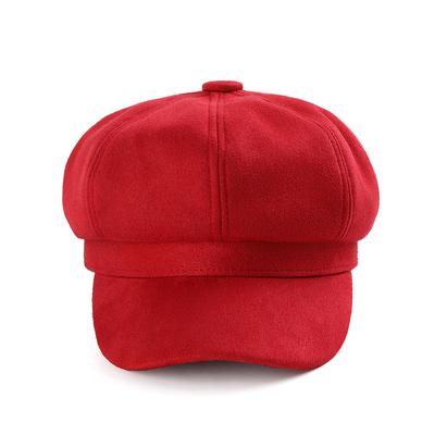 2021 New Beret Female Deerskin Velvet Retro Casual Painter Hat Japanese Simple Male Beret