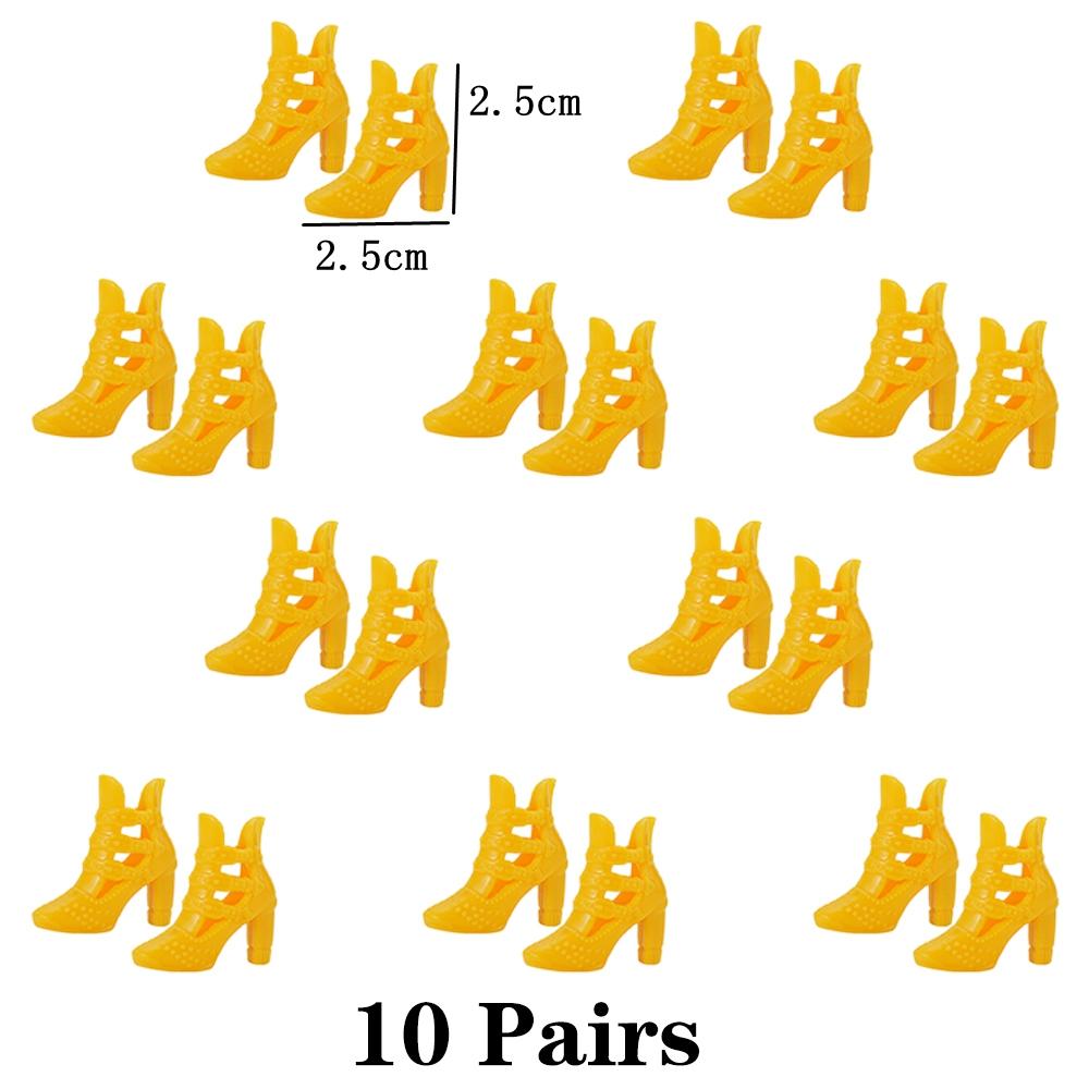 10 Pairs Fashion Doll Shoes 29CM Doll Sneakers Sports Shoes 11.5 Inch Doll Boots 1/6 Dolls Accessories 1/6 Doll DIY Toys GiftJJ