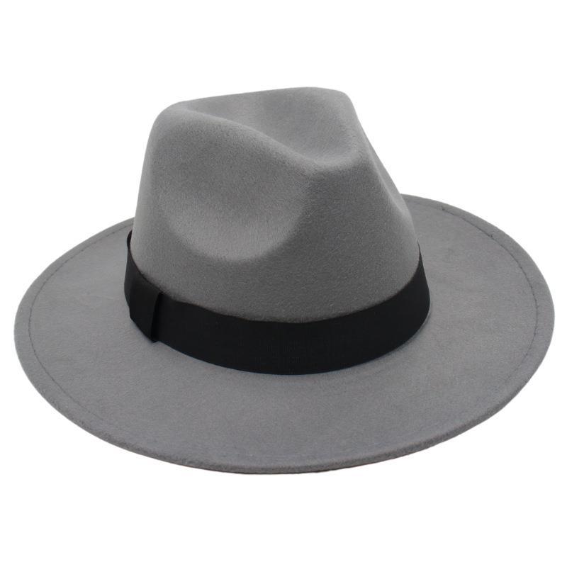 Shanghai Fedora Hat Tie-Dye Top Hat Jazz Hat Men And Women Felt Hat Temperament Woolen Hat Trend