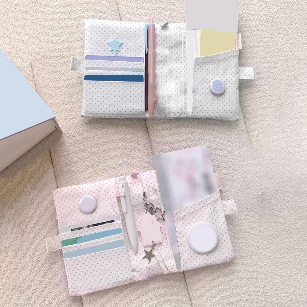 Star Fabric Passport Holder Travel Essential Organizer Korean Style Bank Card Holder Portable Travel Ticket Holder Travel