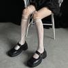 Street Split Toe Socks Strappy Lace Fishnet Stockings Cool JK Girl Knee Socks Japanese Lolita Jk Long Knee High Socks Lolita