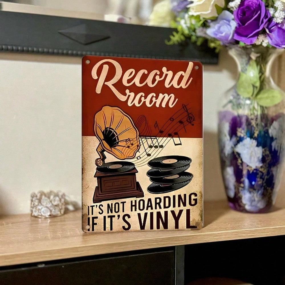 1PC Funny Wine Lover Tin Sign I Brake For Wine Metal Wall Art Bar Kitchen Decor Gift