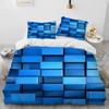 3D Visual Illusion Geometric Duvet Cover Set HD Comforter Cover for Kids Bedding Sets Bedclothes Bedroom Decor