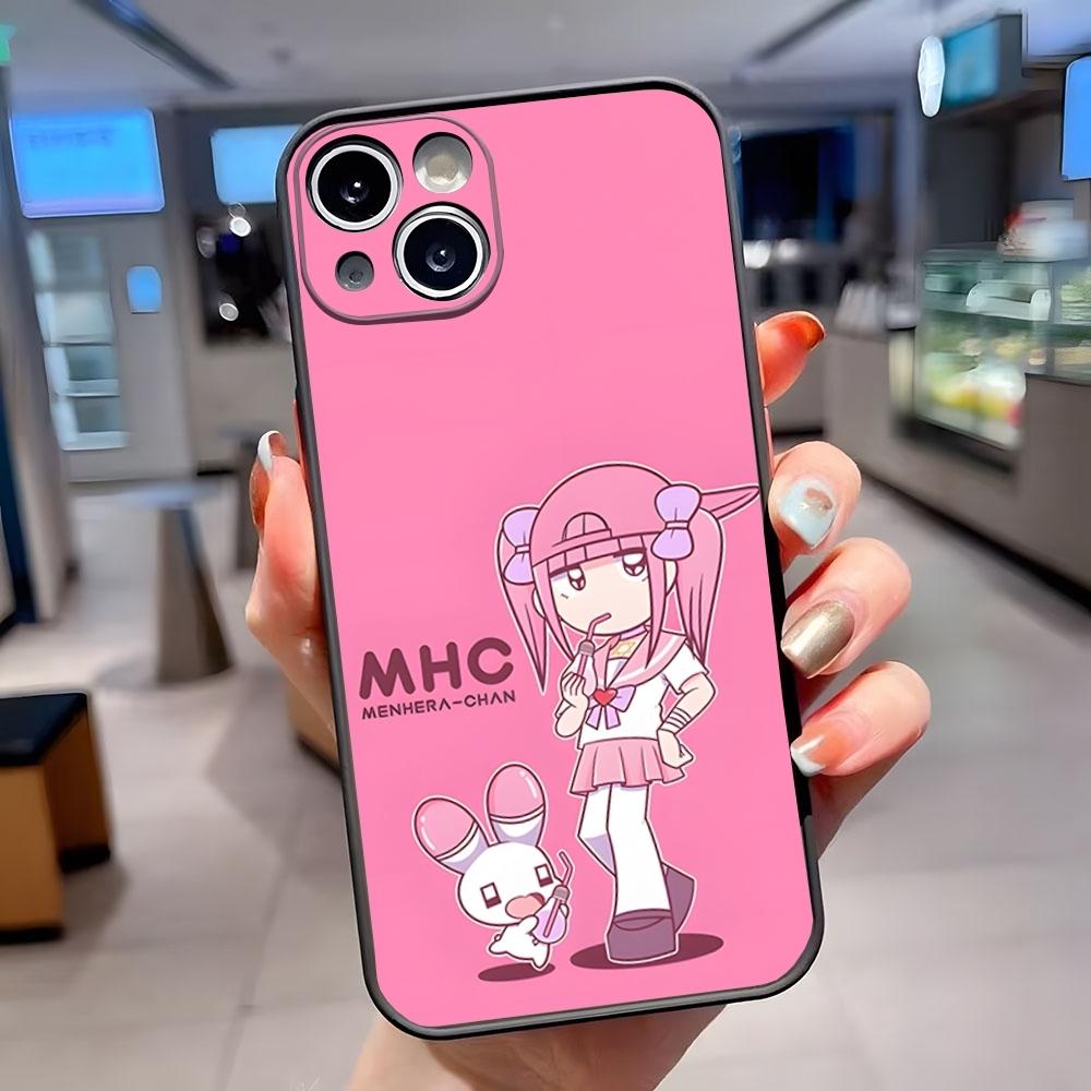 M-Menhera Chan Comic Phone Case Matte Translucent For IPhone 15 Pro 16 Pro Max 13 11 12 14 Xs X Xr 7 8 Plus Se Back Cover