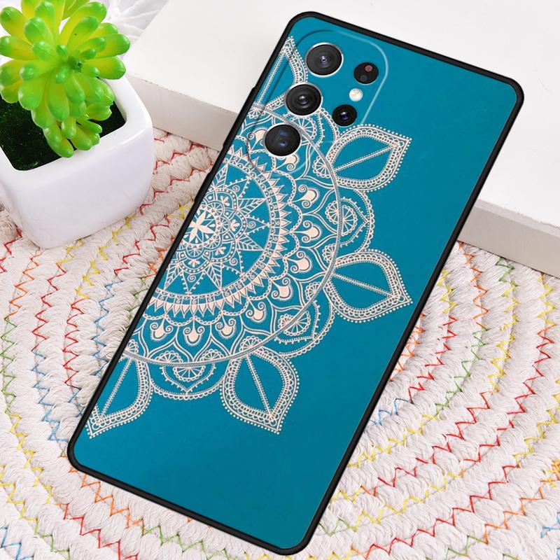 Mandala Pattern Silicone Phone Case For Samsung Galaxy note 10 pro S26 S25 S24 S23 S22 S21 Plus S25Ultra Capa Cover