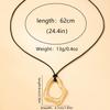 A Women's Necklace with Irregular Geometric Pendant, Winter Punk Sweater Necklace, Suitable for Daily Wear and Vacation Wear
