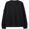Stone Island Ghost Series Ss25 Ghost Pieces Black Label Lightweight Cotton Crew Neck Sweatshirt Unisex Sweatshirt K1S1561000-11S00F3-V0029