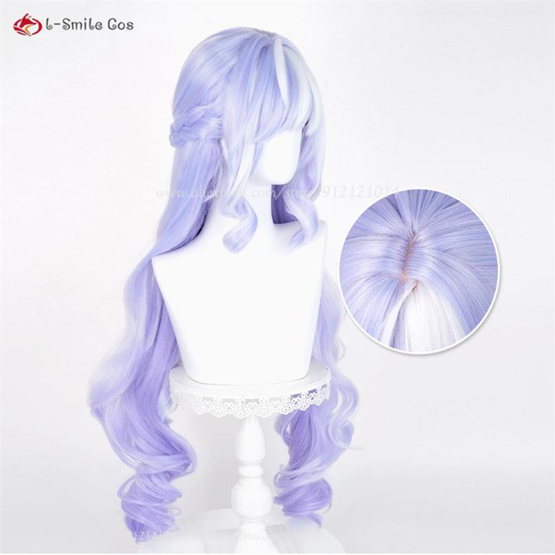 ZZZ Pěvec Vivian Paruka na Cosplay 95cm Fialovo-bílá Paruka pro Ženy Cosplay Kostýmy Anime Paruka Tepelně odolné syntetické vlasy