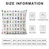 Cute Mahjong Cushion Cover Pillowcase Ultra Soft Skin Friendly Fabric Cloud Like Comfort & Concealed Zipper