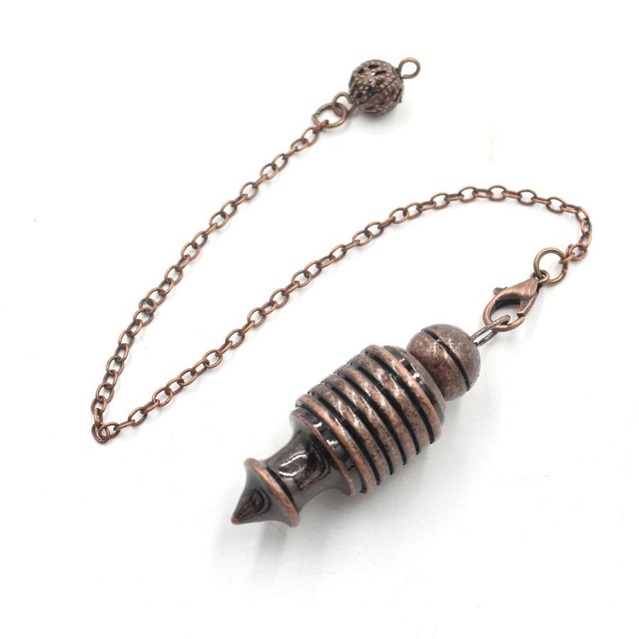 Silver Color Open Copper Pendulum for Dowsing Reiki Isis Metal Pendulum Dowser Question Answer Divination Spiritual Pendulo X229