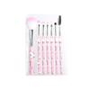 Cartoon Pink Cat 7-Piece Makeup Brush Set - Foundation & Lip Brushes