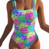 Europe and the United States 11 New Suspender Sexy Backless Hot Spring One-piece Swimsuit One-piece Bikini Women