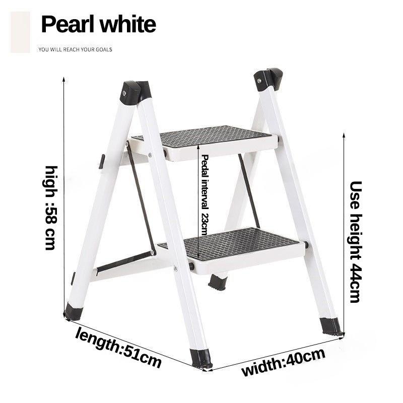 Stainless Steel Single Double-layer Footstool Ladder Household Indoor Two-step Ladder Hospital Small Staircase Step Stool