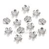 50pcs/lot Stainless Steel Flower Beads Caps Petal Base For DIY Jewelry Making Material Supplies Earrings Handmade Accessories