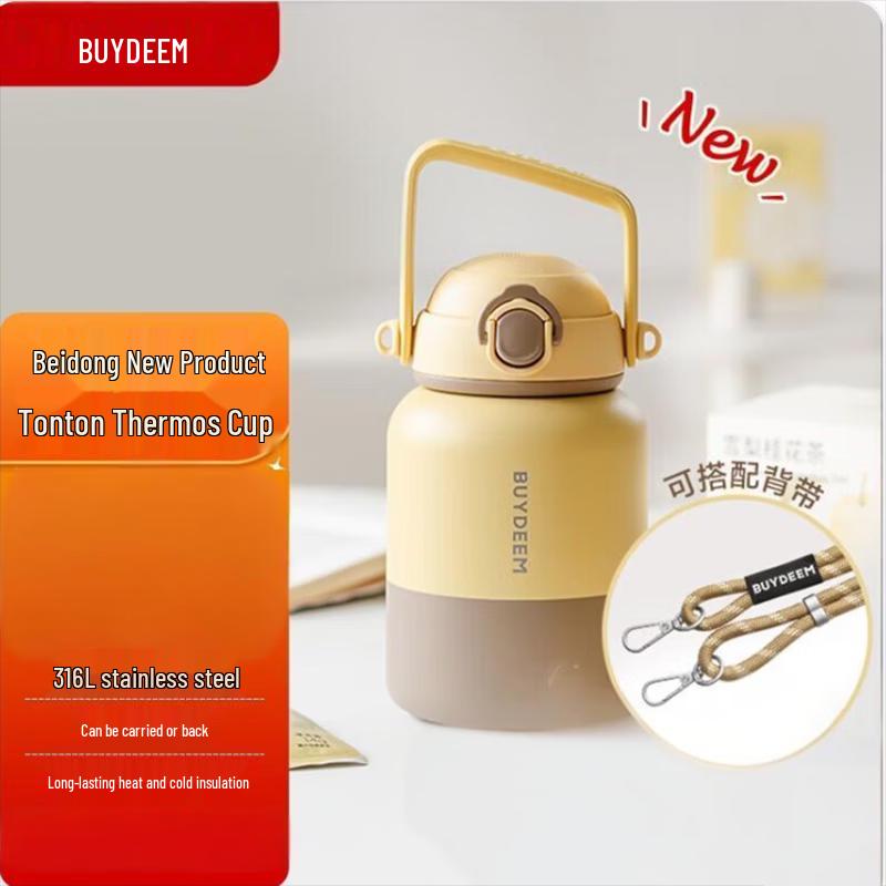 Buydeem 800ml Insulated Portable Water Bottle