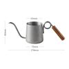 Hand-brewed Coffee Pot Brewing Kettle Ring Wooden Handle Stainless Steel Fine Mouth Drip Kettle Manual Brewing Coffee Machine