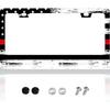 FIORDY 2Pcs Bigfoot License Plate Frame Personalized License Plate Frames Auto Accessory Bracket Stainless Steel License Plate Holder With Screws For