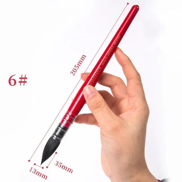 1Piece Squirrel's Hair Artist Watercolor Paint Brush Pointed Painting Brushes for Art Supplies School Stationery Accessories