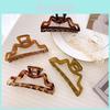 Vintage Retro Style Large Resin Hair Clip For Women In Trendy Geometric Designs