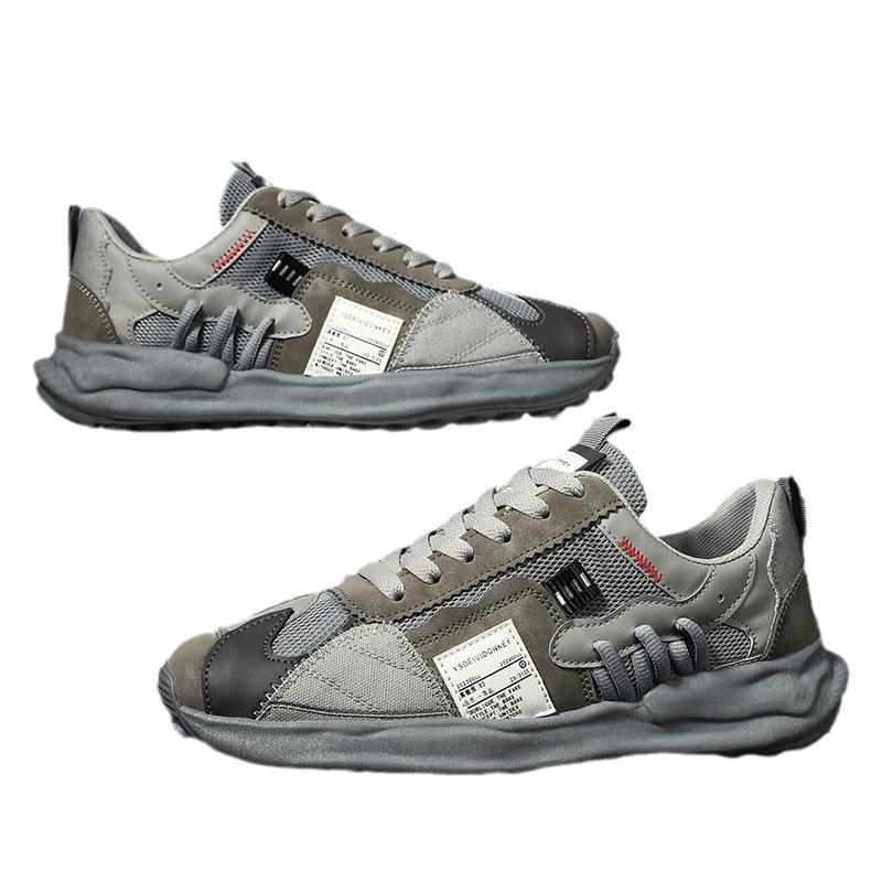 Men's shoes summer breathable 2025 new mesh sports leisure running design niche Forrest Gump dad versatile trendy shoes