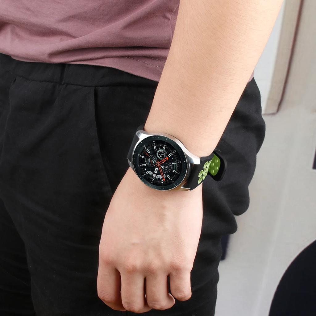 Correa Original para Samsung Gear S3 Frontier/Classic Galaxy watch 3 45mm 22mm Correa de Silicona para Samsung Galaxy Watch 46mm