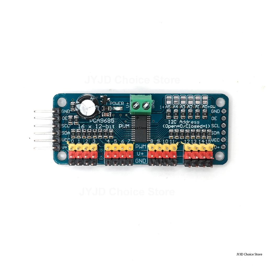 PCA9685PW 16 Channel 12-Bit PWM Servo Shield Driver I2C Interface PCA9685 Module For Raspberry Pi