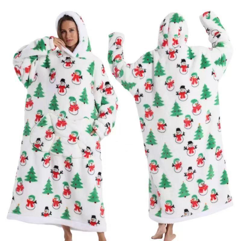 Women's Winter Cozy Velvet Robe - Double-Sided Soft Cotton for Cold Protection and Comfort