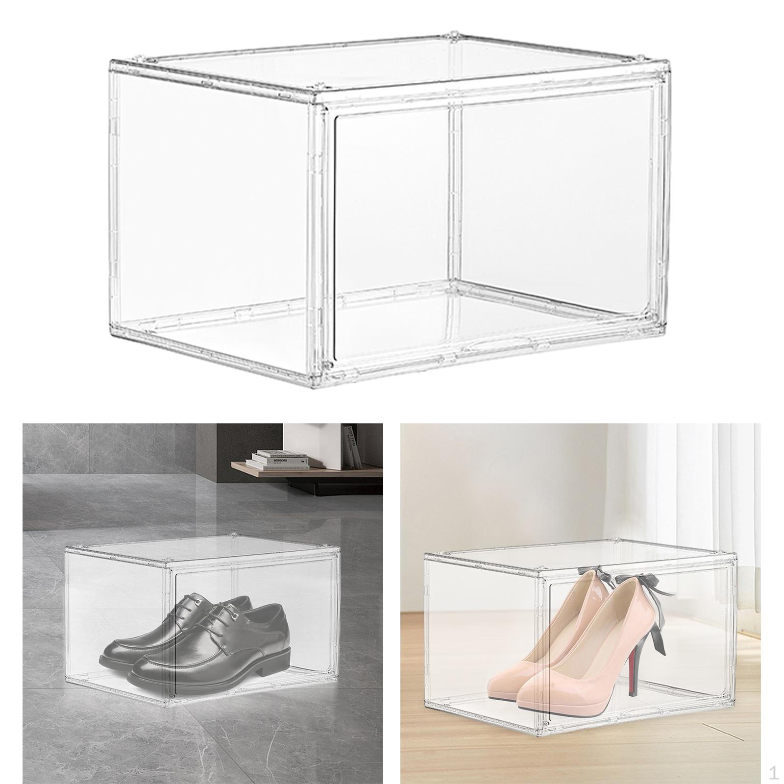 Shoe Storage Box Dustproof Shoes Display Case for Sandals Flats Sneakers Clear Style A 1990₽