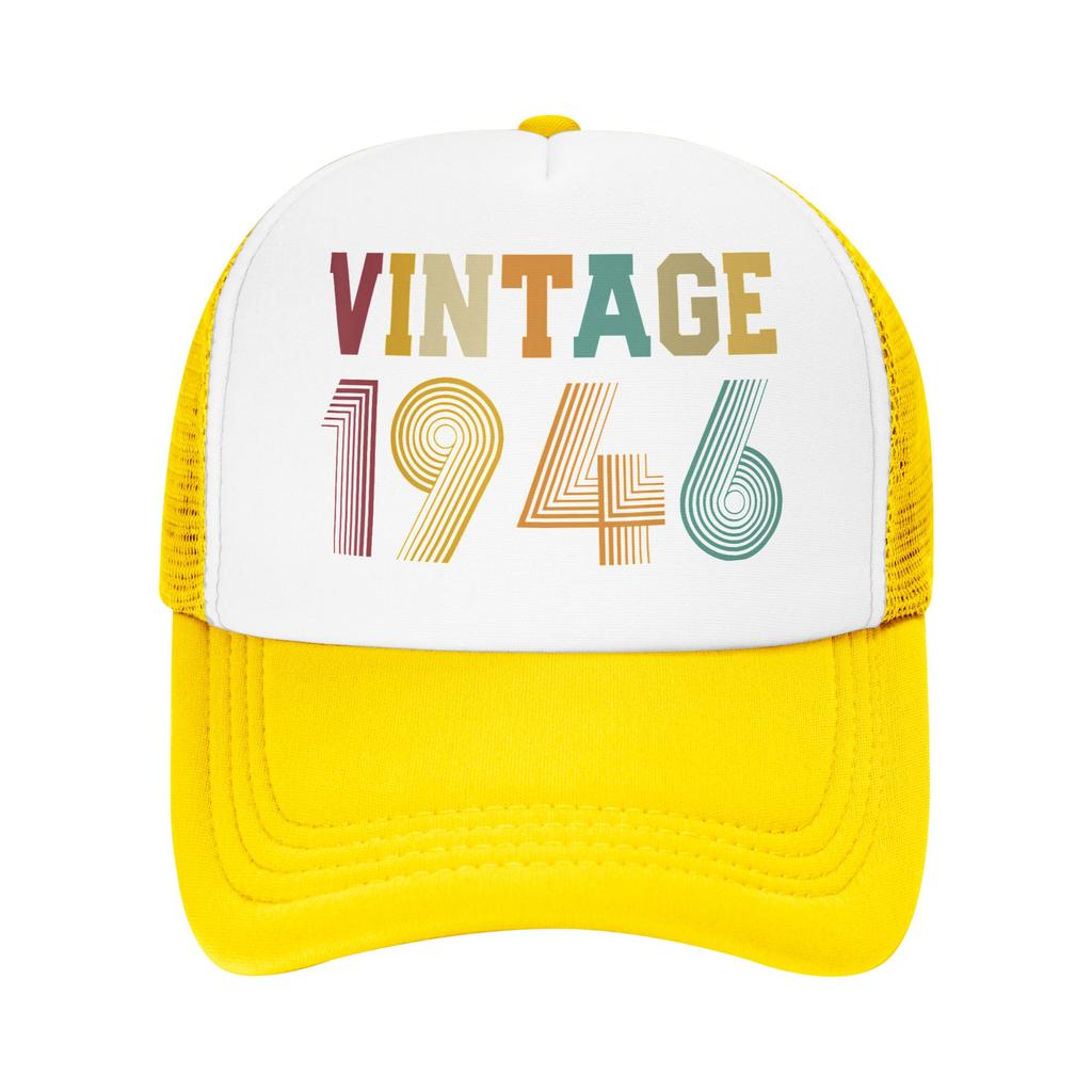 Th Birthday Born Year Old Mesh Baseball Caps Unisex Women Casual Sun Hat Hats Adjustable Summer Trucker Hats