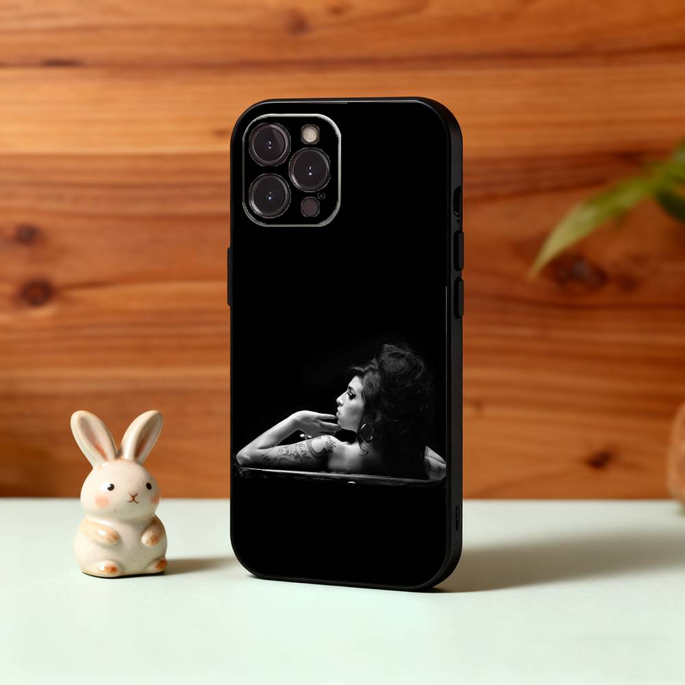 

Legardary Singer A-Amy W-Winehouse Phone Case For iPhone17 16 15 14 13 12 11 Pro Max Plus,5G Soft Black Case iPhone17promax
