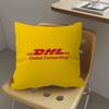 Logistics Brand DDhl Pillow Covers Cartoon Sofa Decorative Home Doublesided Printing Short Plush Cute Cushion Cover