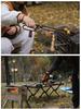 Extended Anti-Scalding Fire Tongs for Camping and Barbecue