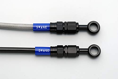 

SWAGE LINE Front Brake Hose Kit, Aluminum (Black/Black) Black Smoke Hose AX-1 88-89 94-00 BAFB032 [HTRC9] AX-1 88-89 94-00 чорний