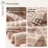 JIUMU Women's Thick Knitted Pure Wool Scarf