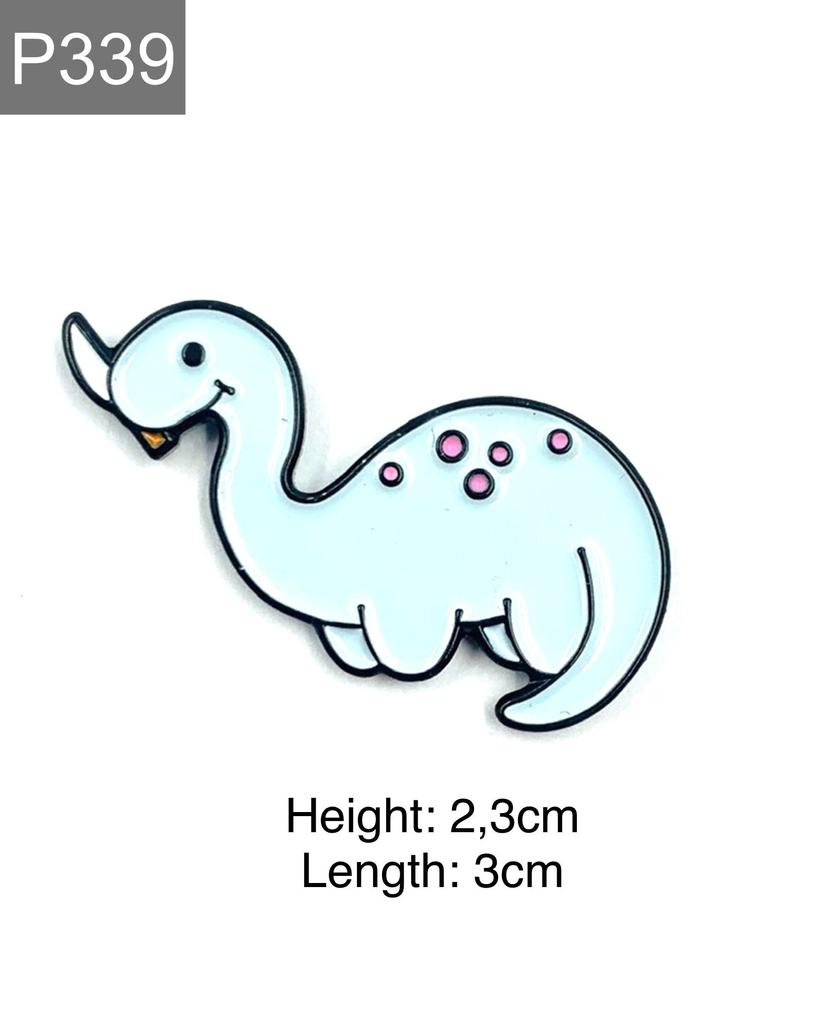 New Enamel Pin Dinosaur Dino Animal With Knife Funny Metal Pin Gift Birthday 1 Piece