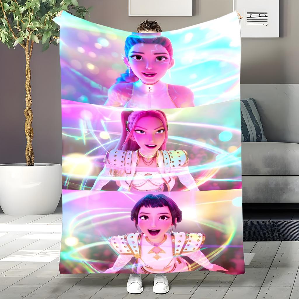 Flannel Digital Printed Blanket Conditioning Blanket Sofa Blanket Girl Gift