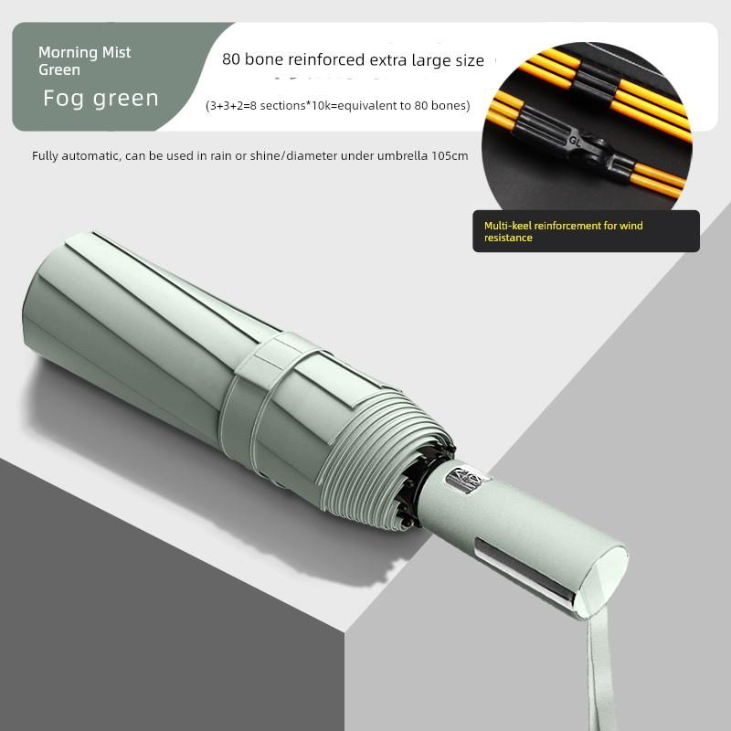 Fully Automatic, Extra-Large, Thickened, Reinforced, Storm-Resistant, Dual-Purpose Sun and Rain Umbrella, Uv Protection Sunshade Umbrella for Men and
