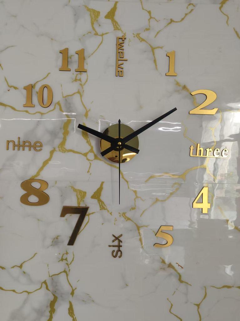 Creative Luminous DIY Wall Clock - Silent, Punch-Free Decorative Clock for Bedroom