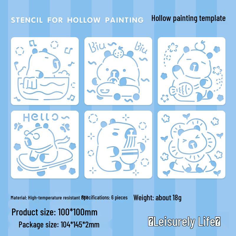 Yuezhen Cartoon Pet Painting Stencil - Happy Moments