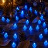 50 Stück Mehrfarbige LED-Lichter, Batteriebetrieben, Runde Lichter für Ballons, Party, Hochzeit, Feiertage, Weihnachten, Halloween-Dekorationen