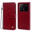 Vintage Crazy Horse Texture PU Leather Flip Wallet Phone Case for Xiaomi POCO X6 Pro 5G Card Holder Kickstand Shockproof Protective Cover